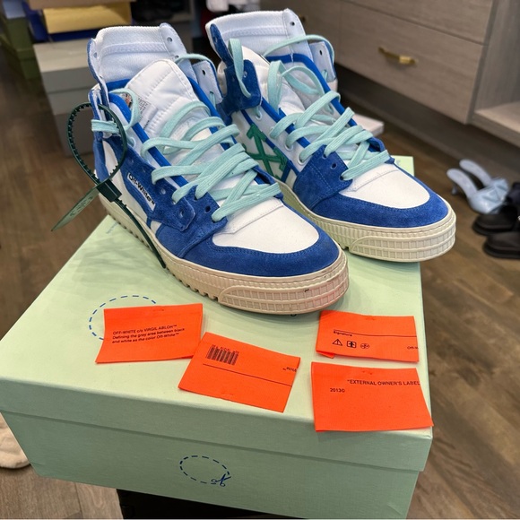 OFF-WHITE Blue High Off-Court 3.0 Sneakers - Picture 7 of 9